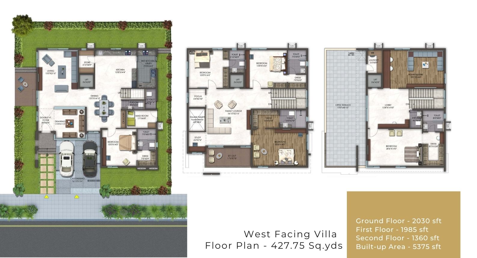 5 bhk floor plan