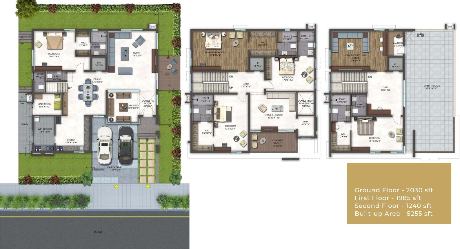 5 bhk floor plan